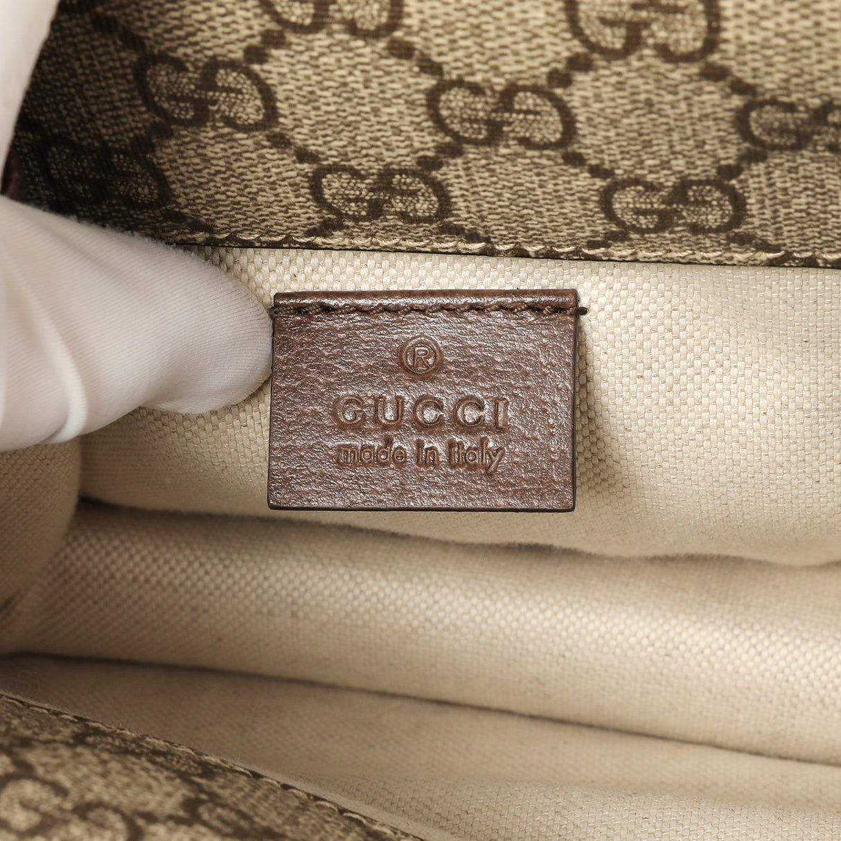 Gucci GG Supreme Monogram Web Neo Vintage Small Messenger Handbags Gucci