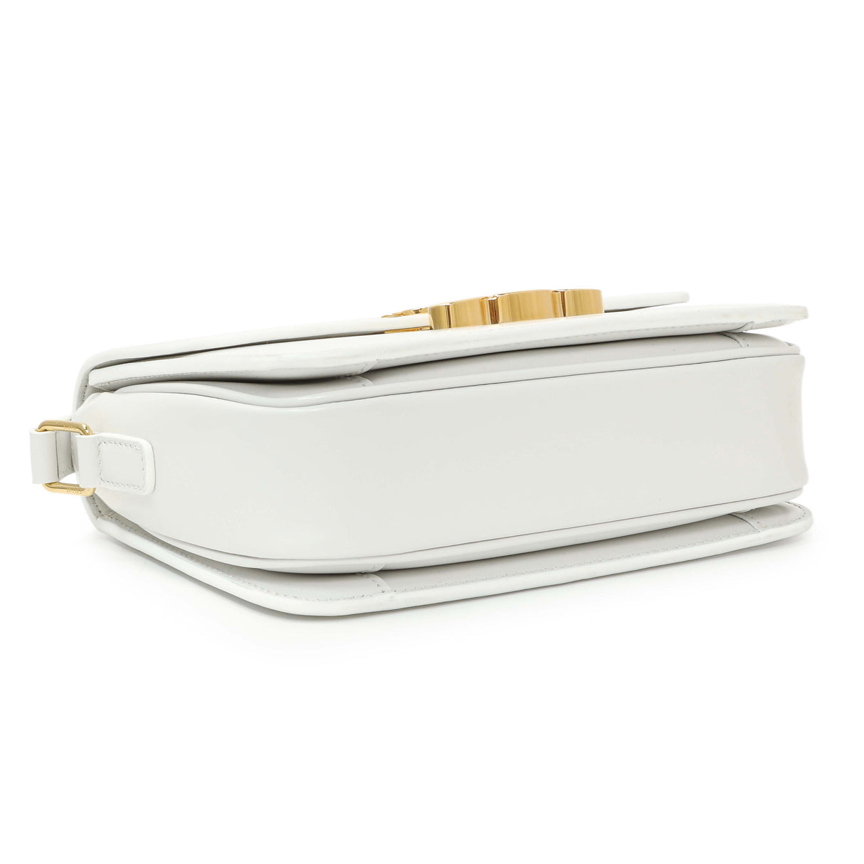 Celine Chalk Shiny Calfskin Teen Triomphe Handbags Celine