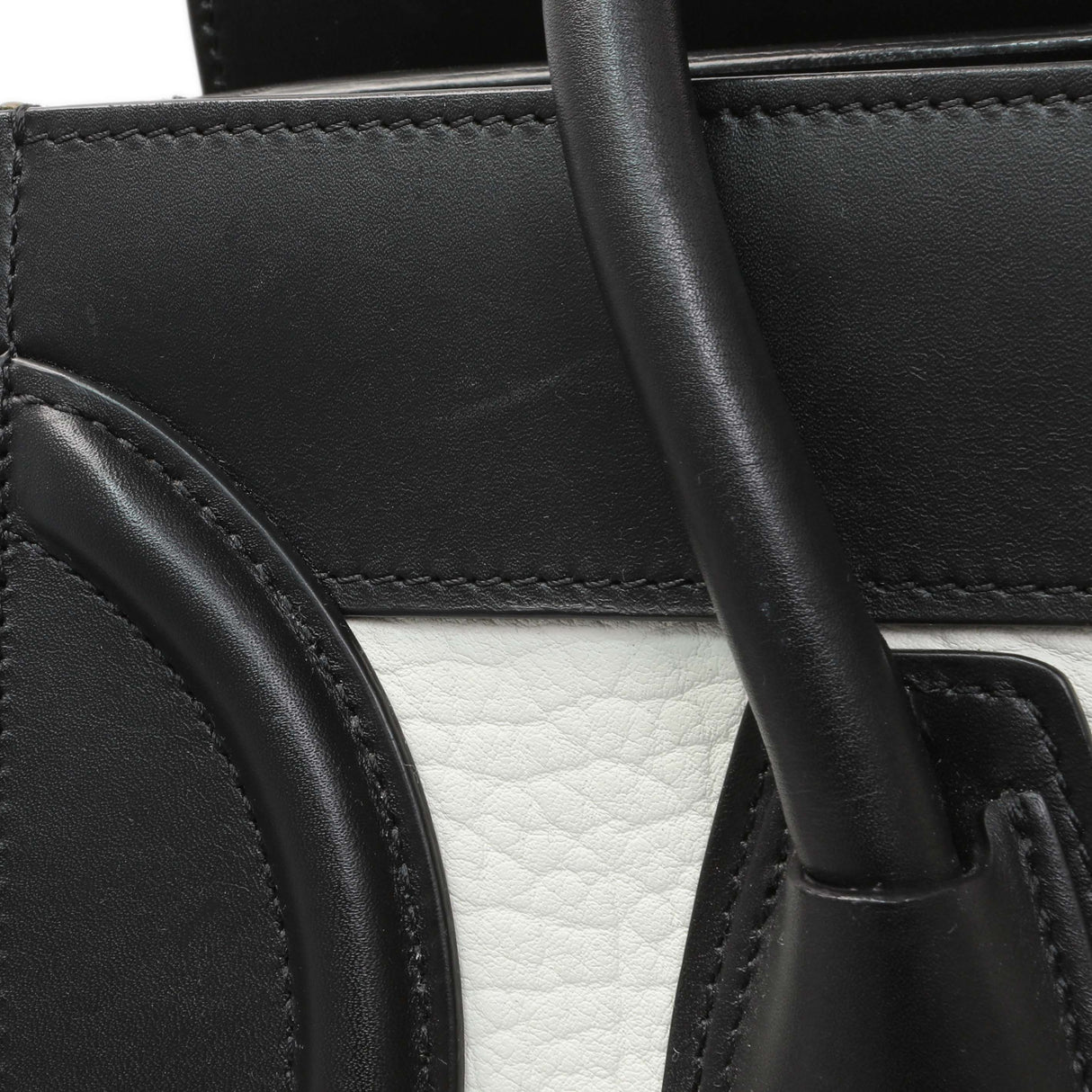 Celine Tricolor Calfskin Suede Micro Luggage Tote Handbags Celine