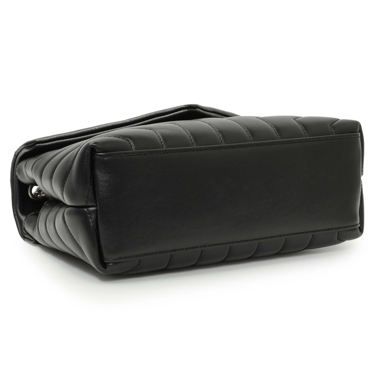 Saint Laurent Black Calfskin Y Quilted Monogram Small Loulou Chain Satchel Handbags Saint Laurent