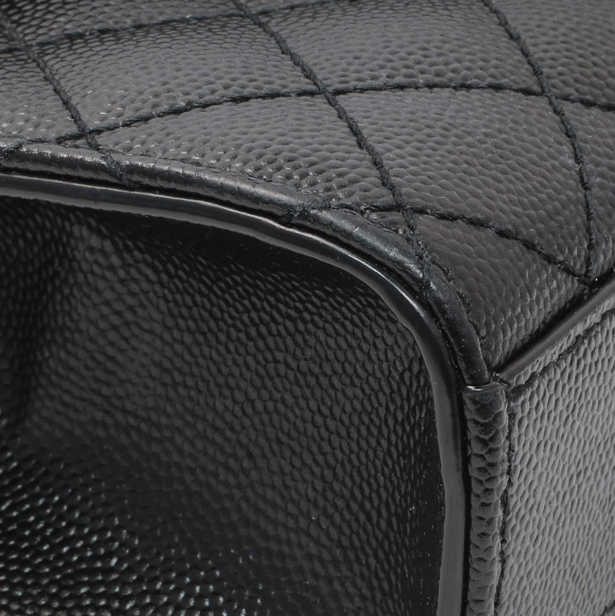 Saint Laurent Black Grain De Poudre Textured Mixed Matelasse Triquilt Small Monogram Satchel Handbags Saint Laurent