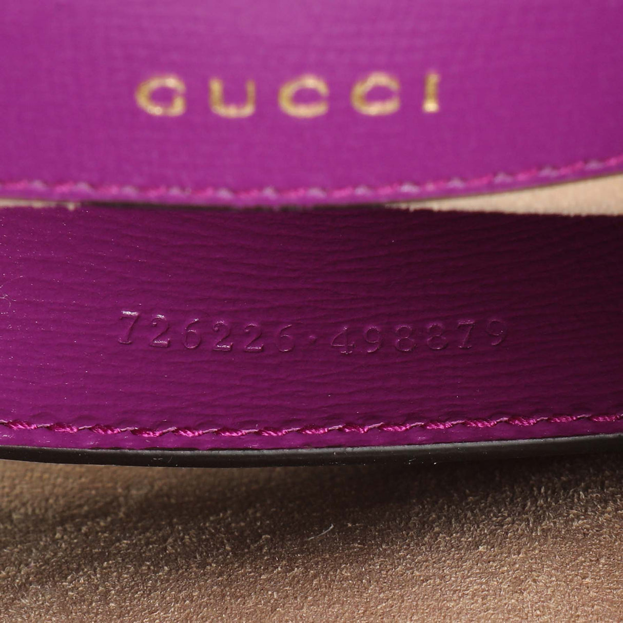 Gucci Purple Calfskin Horsebit 1955 Small Shoulder Bag Handbags Gucci