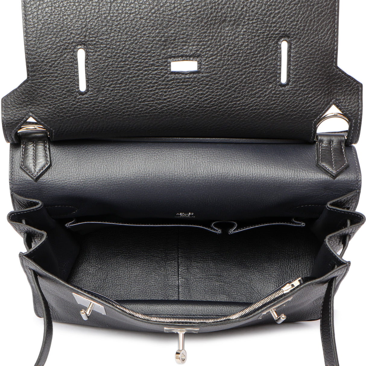 Hermes Bleu Nuit Clemence Jypsiere 34 Handbags Hermes