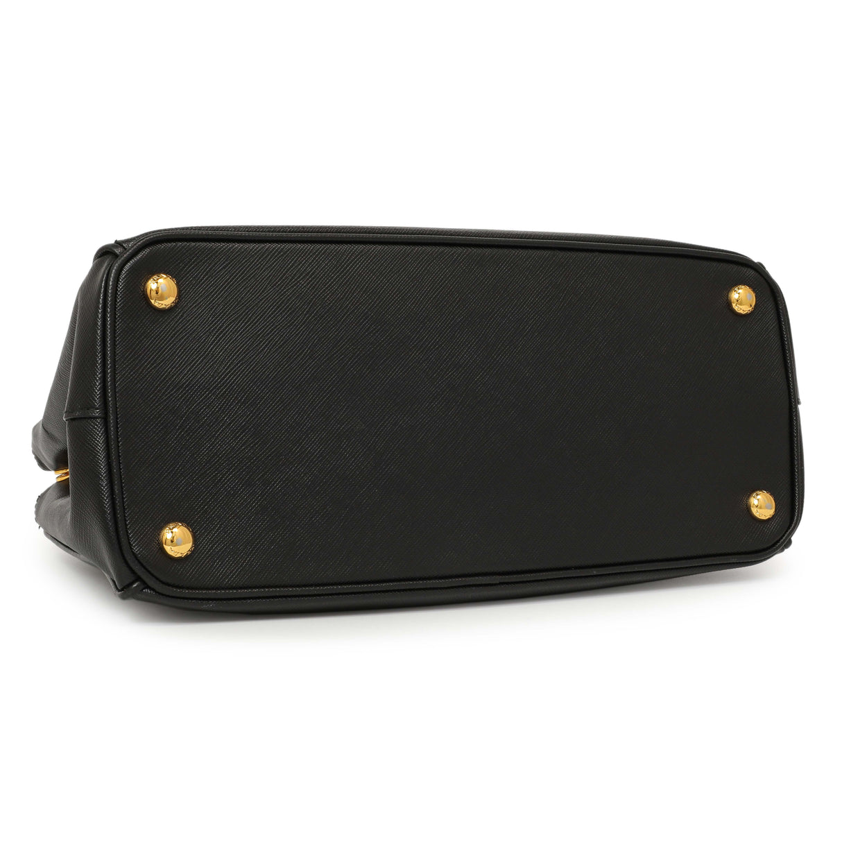 Prada Black Saffiano Small Galleria Double Zip Tote Handbags Prada