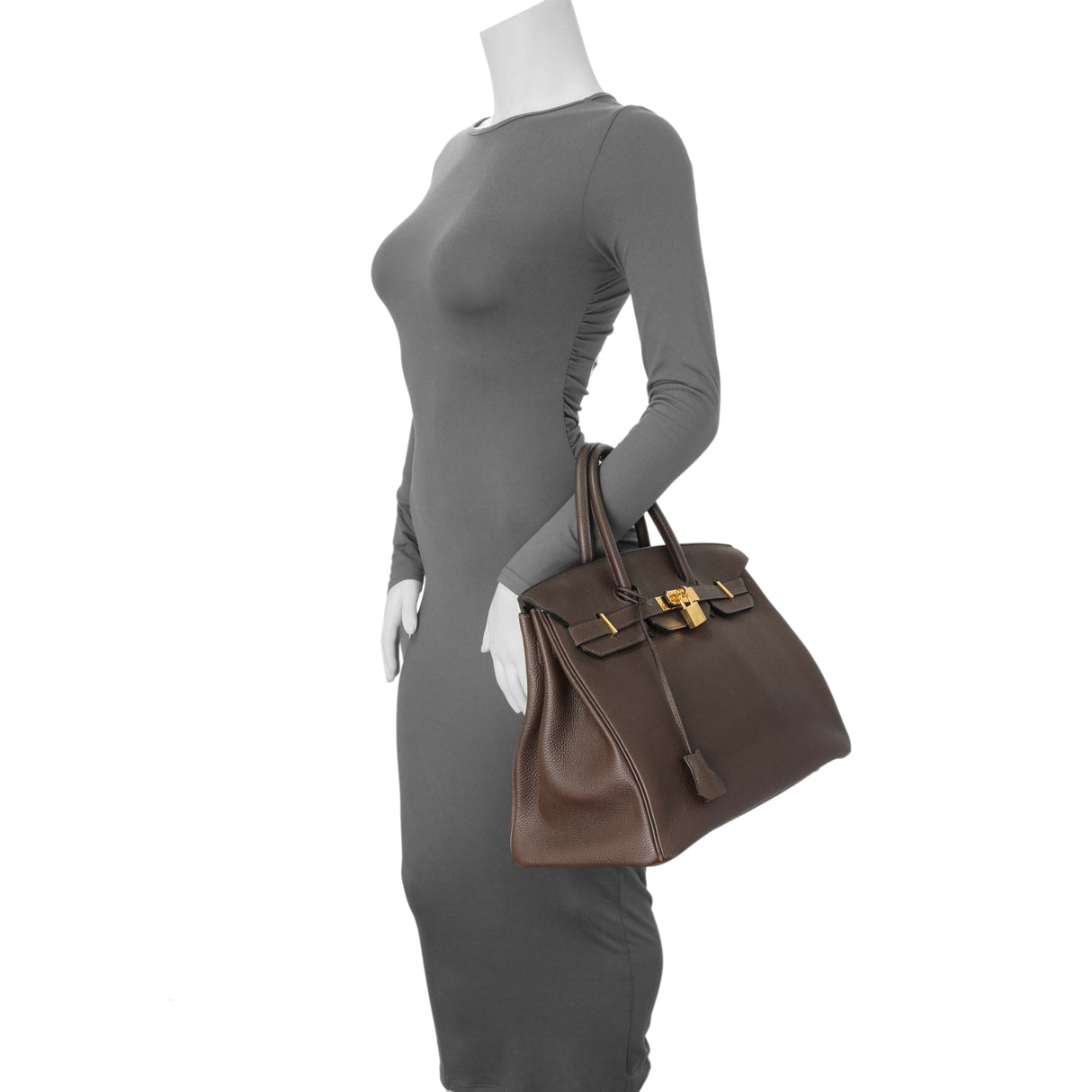 Hermes Cacao Togo Birkin 35 GHW Handbags Hermes