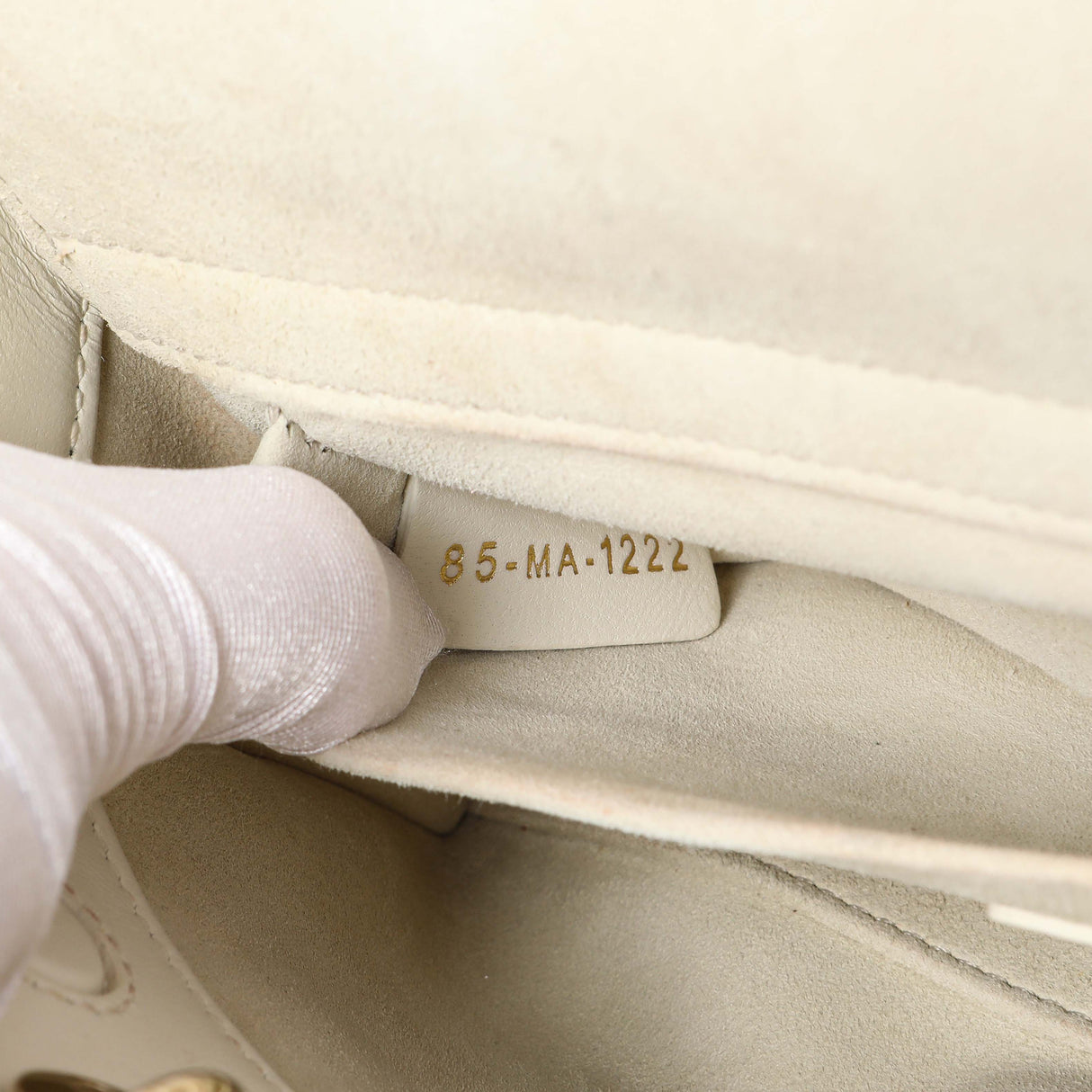 Christian Dior White Lambskin Cannage Medium Lady D-Joy Handbags Christian Dior