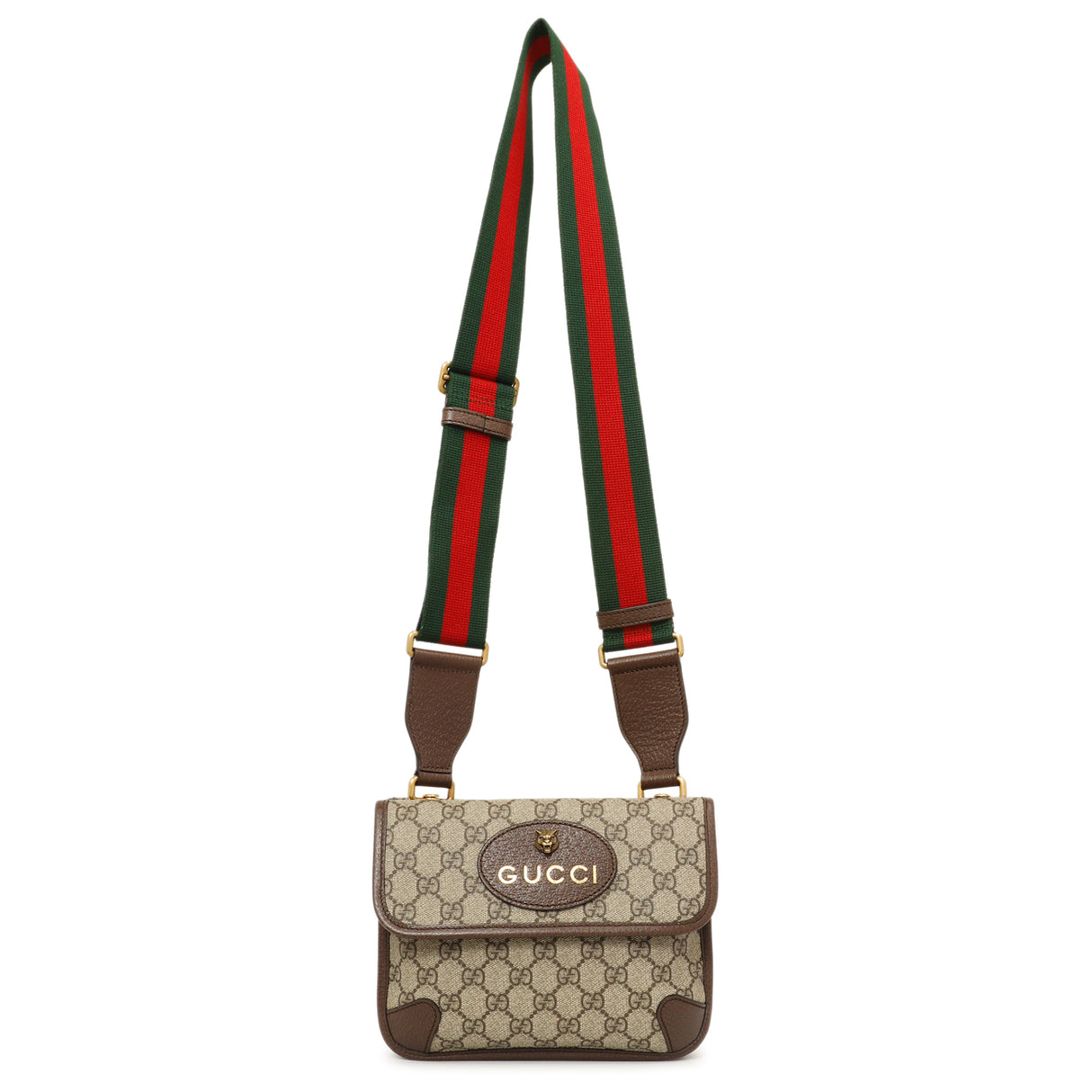 Gucci GG Supreme Monogram Web Neo Vintage Small Messenger Handbags Gucci