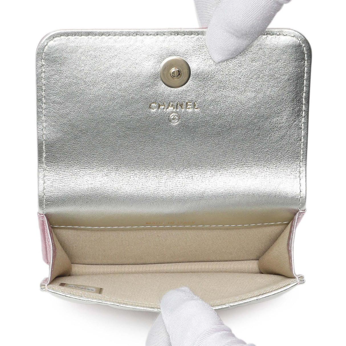 Chanel Pink Gradient Iridescent Lambskin Quilted Waist Bag Handbags Chanel