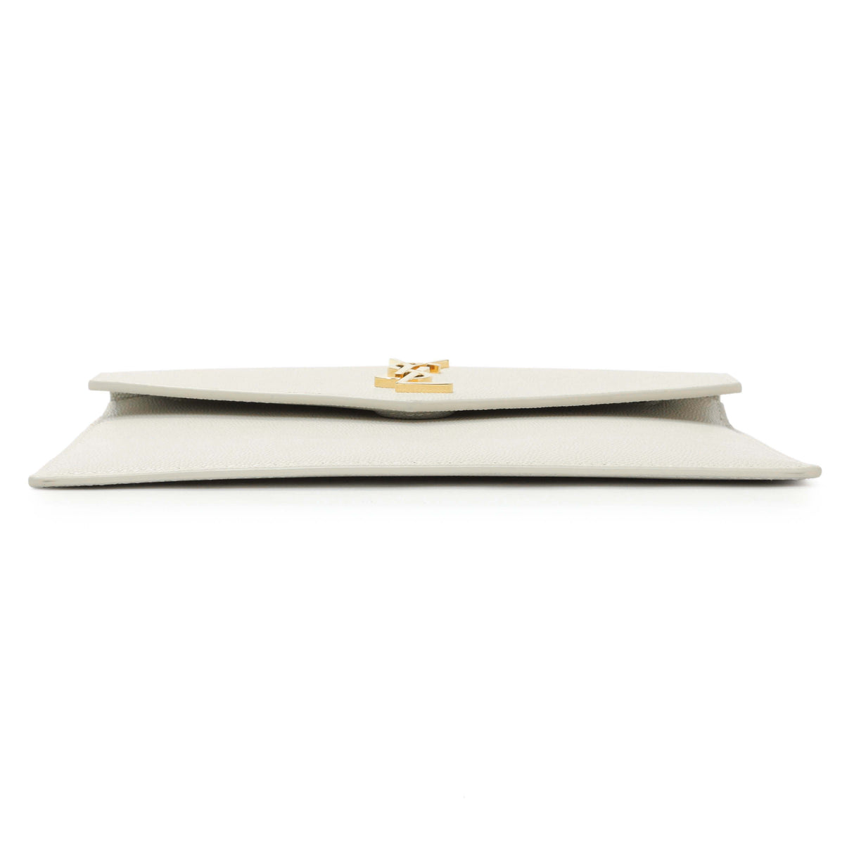 Saint Laurent White Grain De Poudre Uptown Baby Pouch Accessories Saint Laurent