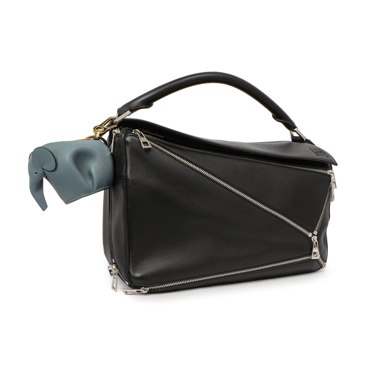 Loewe Stone Blue Calfskin Elephant Charm Accessories Loewe