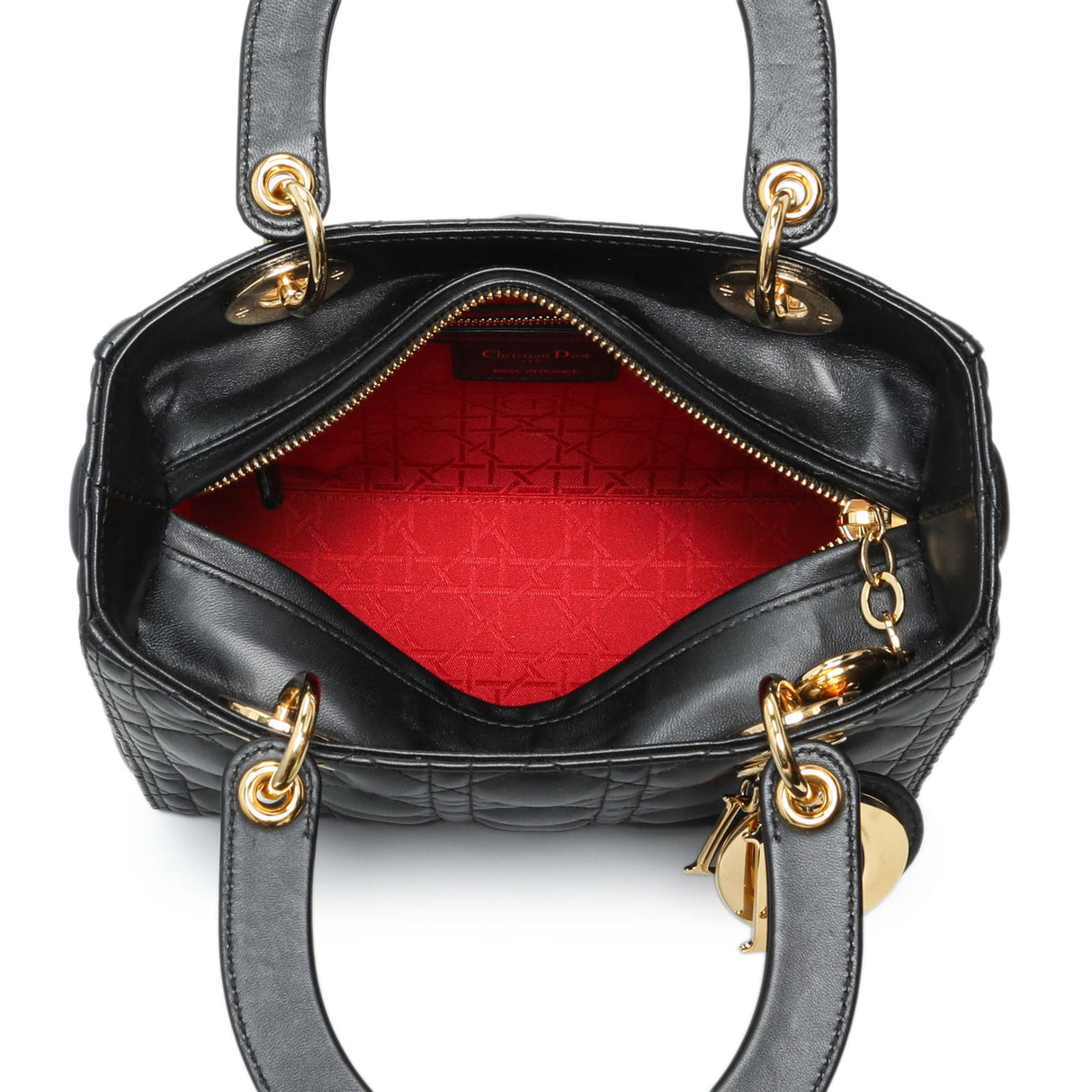 -6 items Tue Sep 1st ⬆️- Christian Dior Black Cannage Medium Lady Dior Handbags Christian Dior