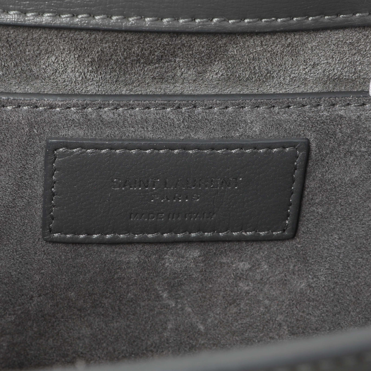 Saint Laurent Grey Calfskin Medium Monogram Sunset Handbags Saint Laurent