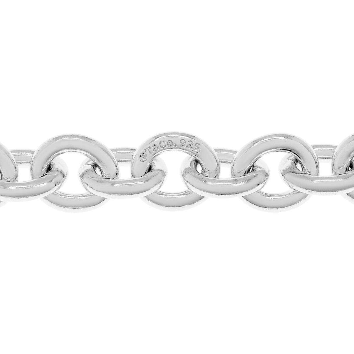 Tiffany & Co. Sterling Silver Round Link Bracelet Designer Jewellery Tiffany and Co