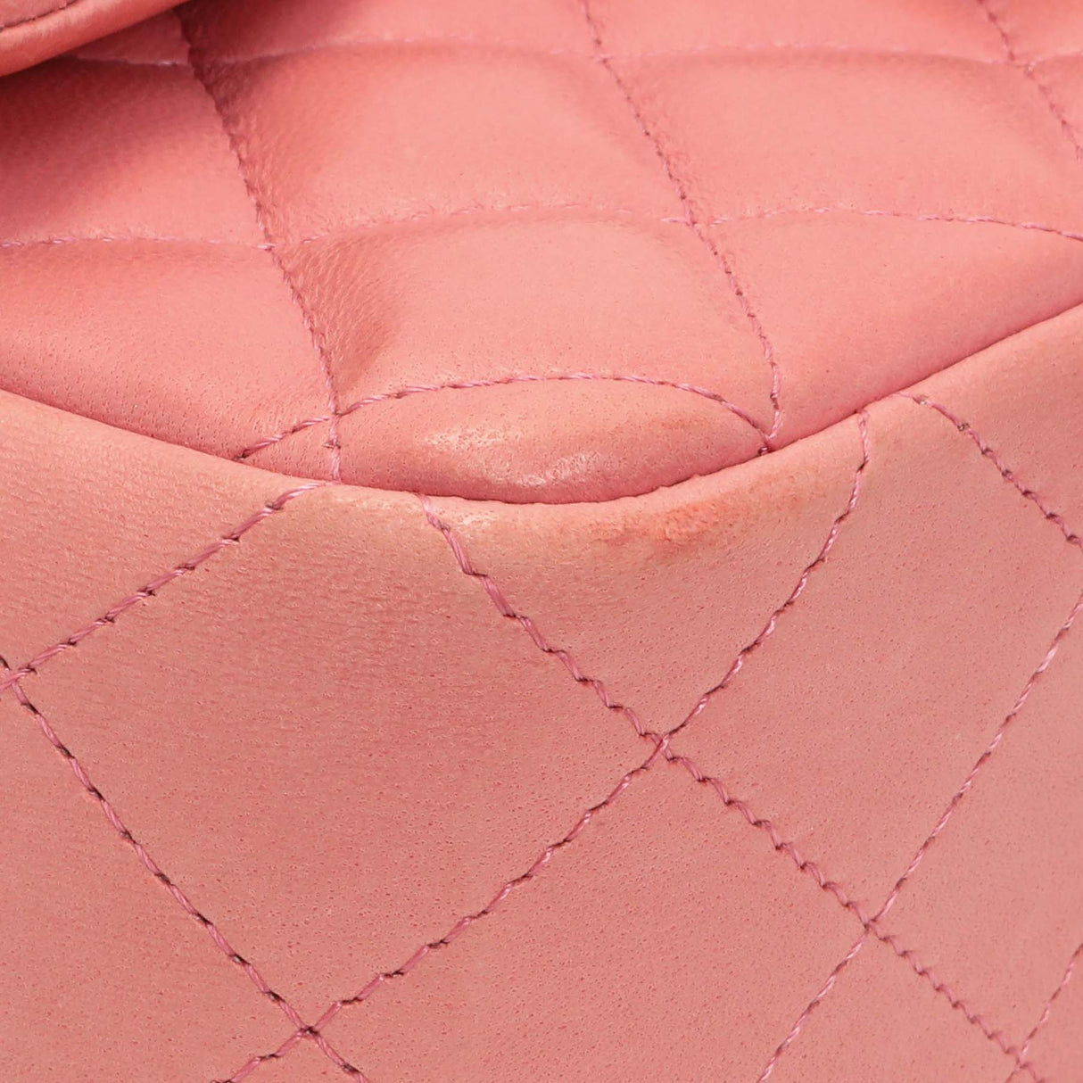 Chanel Pink Quilted Lambskin Mini Rectangular Flap Handbags Chanel