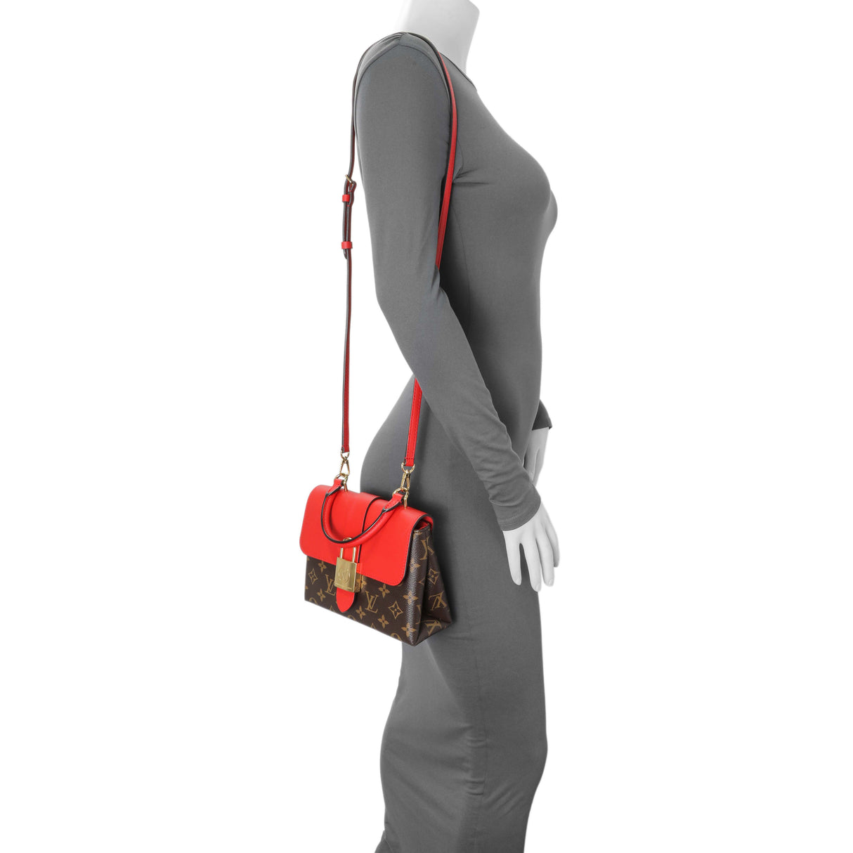 Louis Vuitton Monogram Coquelicot Locky BB Handbags Louis Vuitton