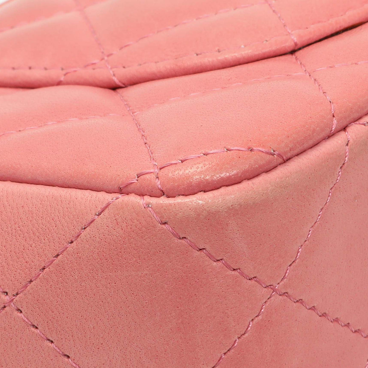 Chanel Pink Quilted Lambskin Mini Rectangular Flap Handbags Chanel