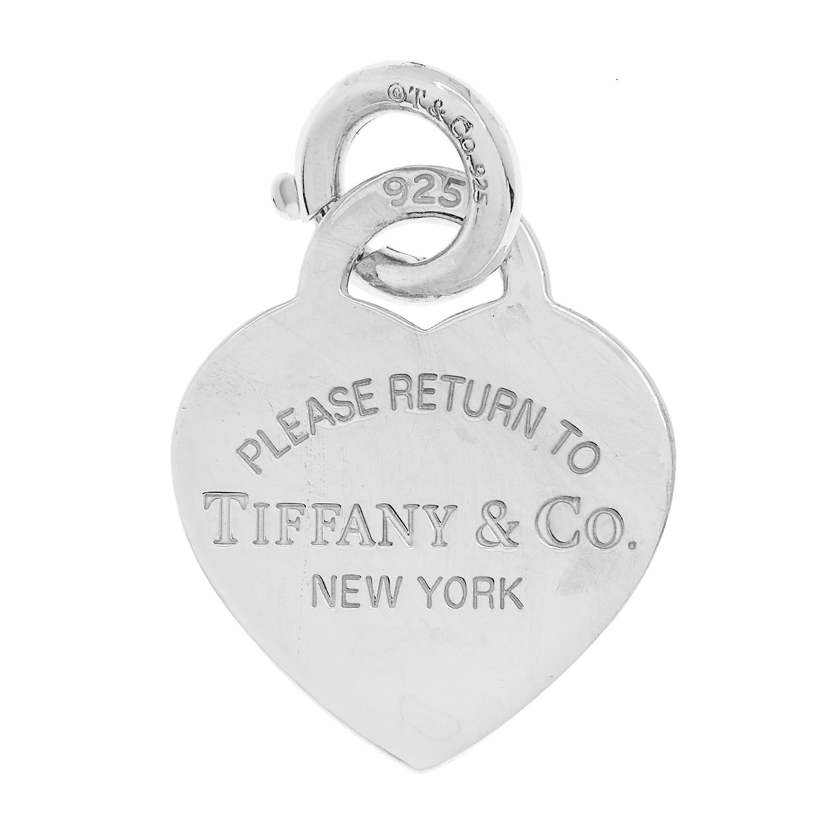 Tiffany & Co. Sterling Silver Heart Tag Charm Designer Jewellery Tiffany and Co