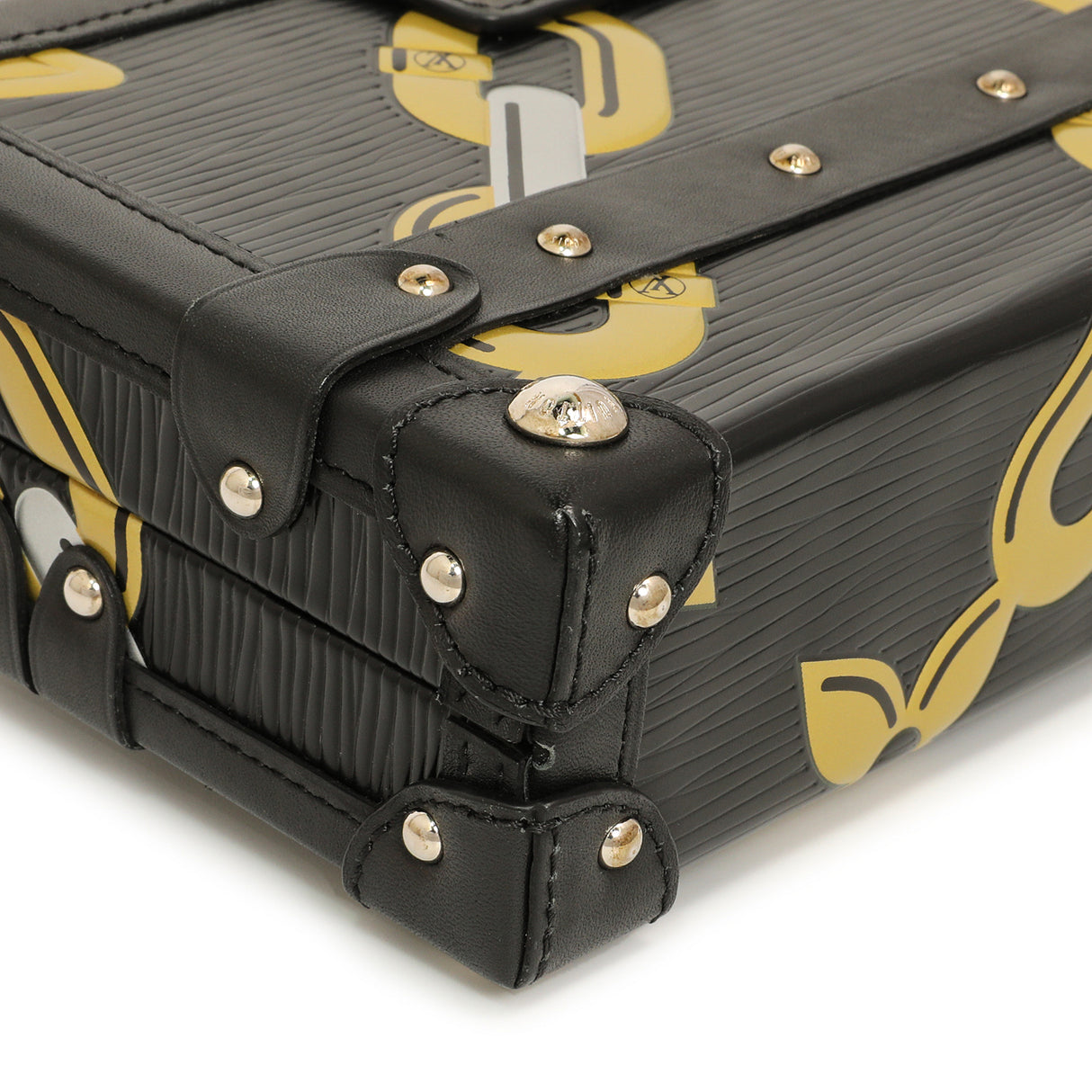 Louis Vuitton Black Epi Chain Flower Petite Malle Handbags Louis Vuitton