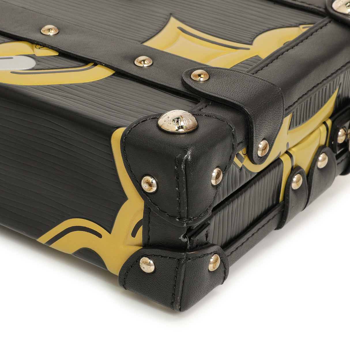 Louis Vuitton Black Epi Chain Flower Petite Malle Handbags Louis Vuitton