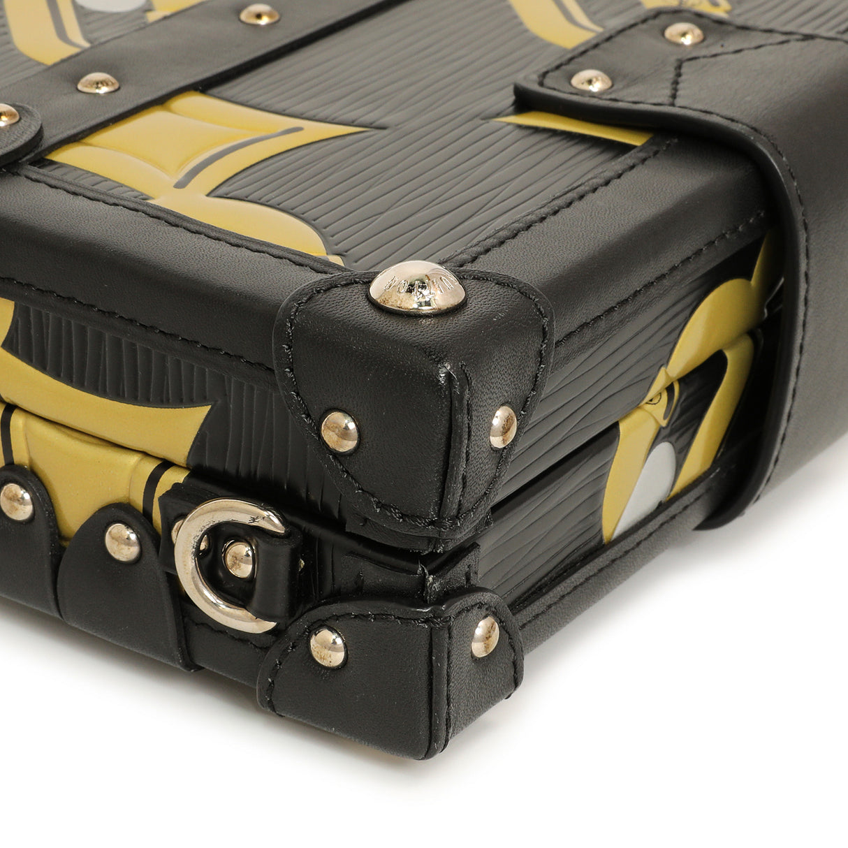 Louis Vuitton Black Epi Chain Flower Petite Malle Handbags Louis Vuitton