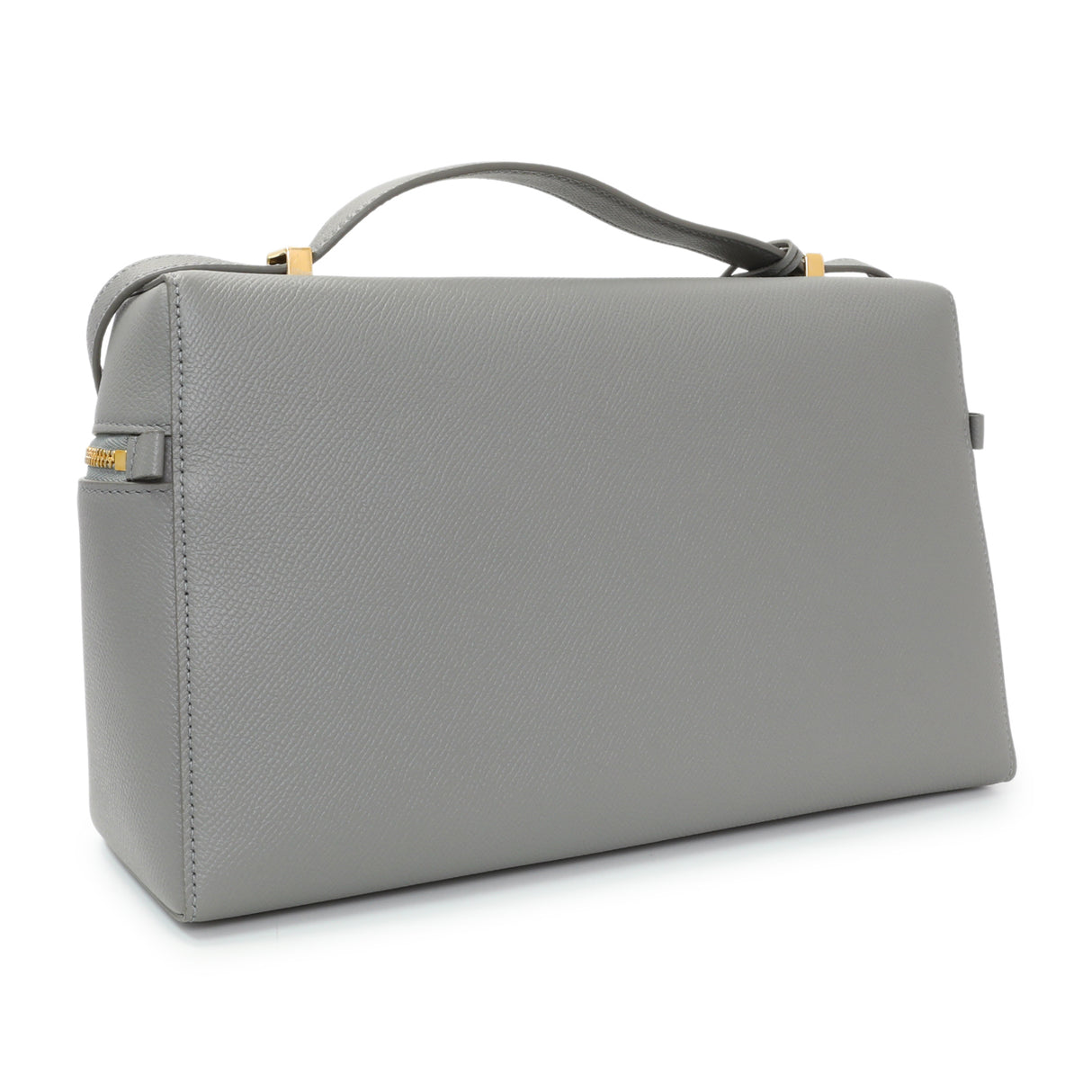 Loro Piana Grey Textured Calfskin Extra Bag L27 Handbags Loro Piana