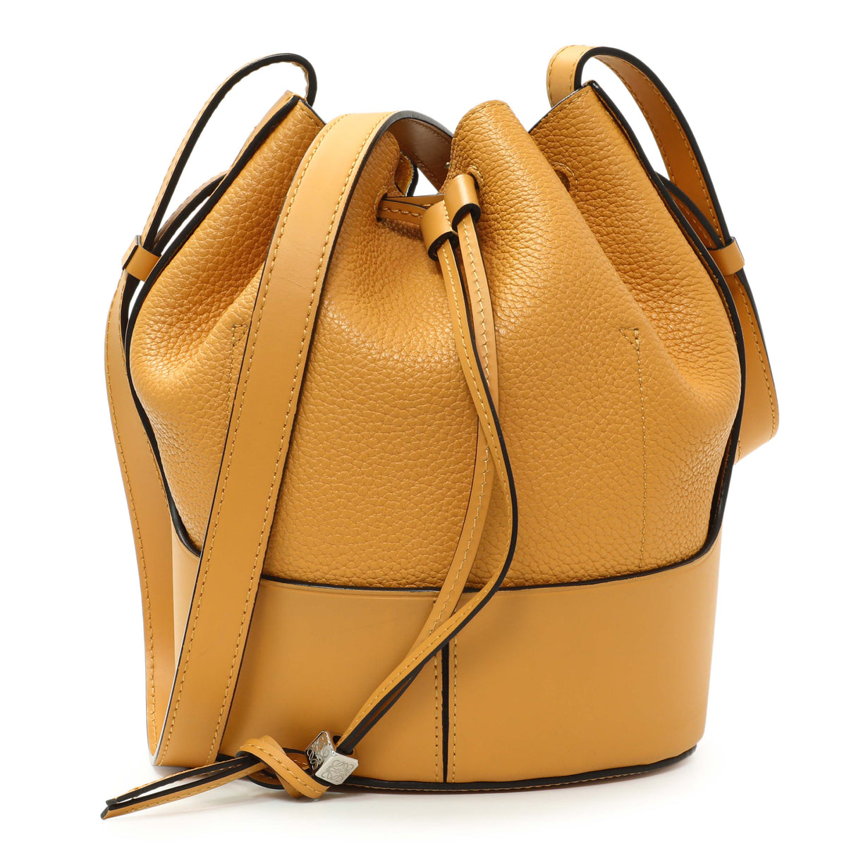 Loewe Yellow Calfskin Medium Balloon Bucket Bag Handbags Loewe