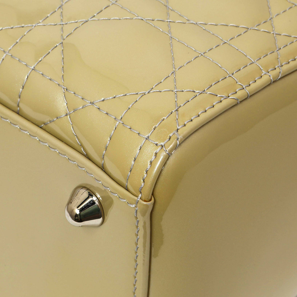 Christian Dior Patent Cannage Large Lady Dior Handbags Christian Dior