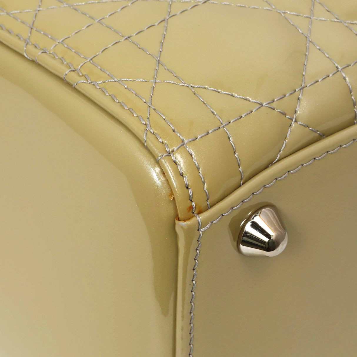 Christian Dior Patent Cannage Large Lady Dior Handbags Christian Dior