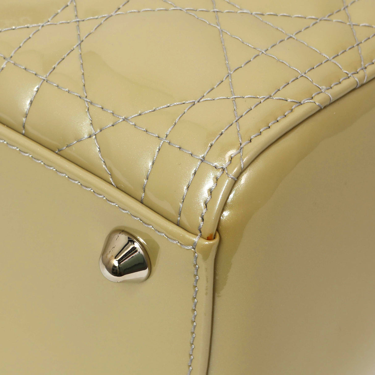 Christian Dior Patent Cannage Large Lady Dior Handbags Christian Dior