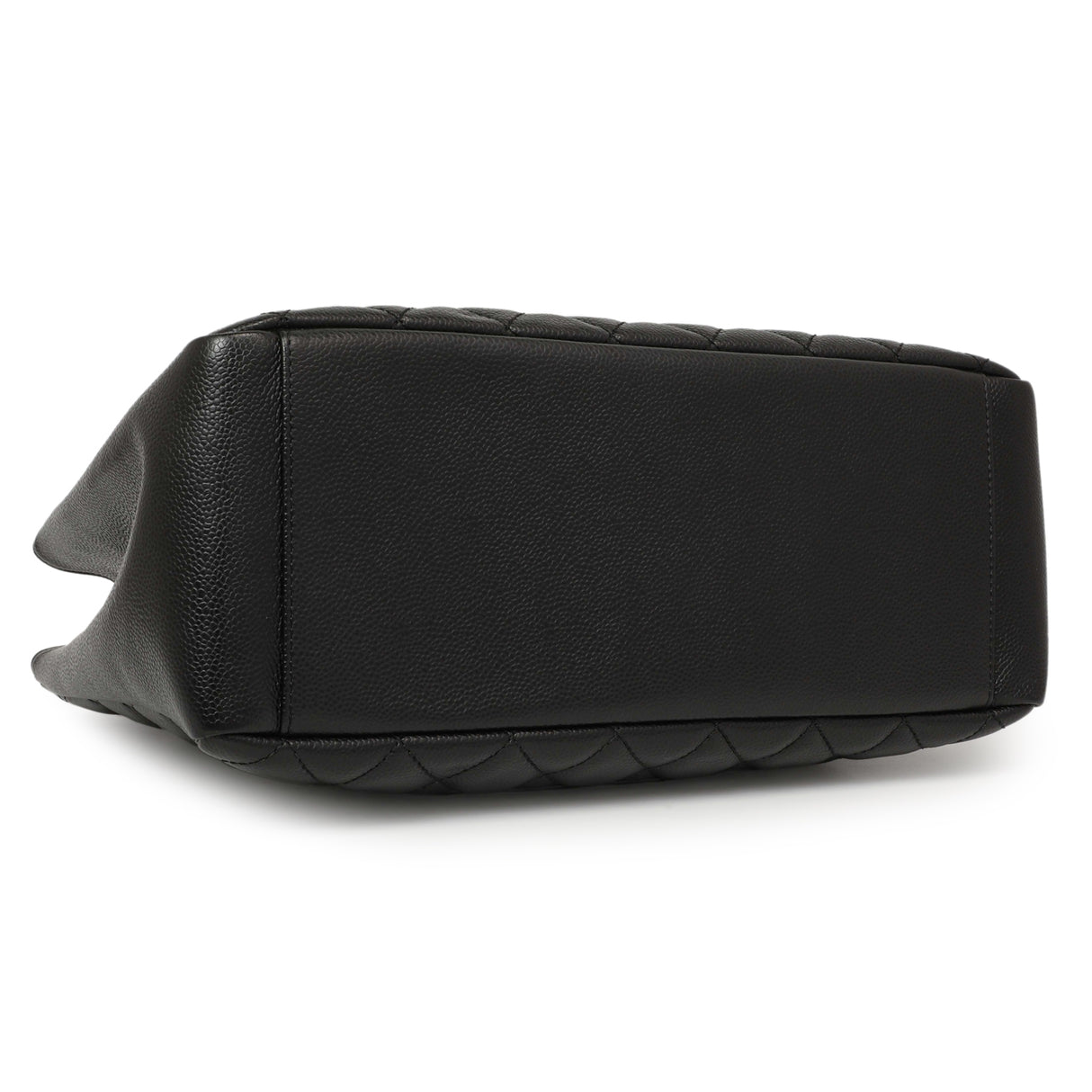 Chanel Black Quilted Caviar Grand Shopping Tote GST Handbags Chanel