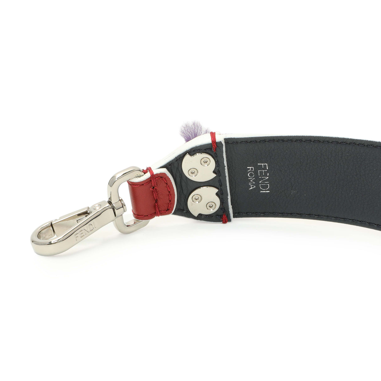 Fendi Multicolor Calfskin Striped Monster Strap You Accessories Fendi