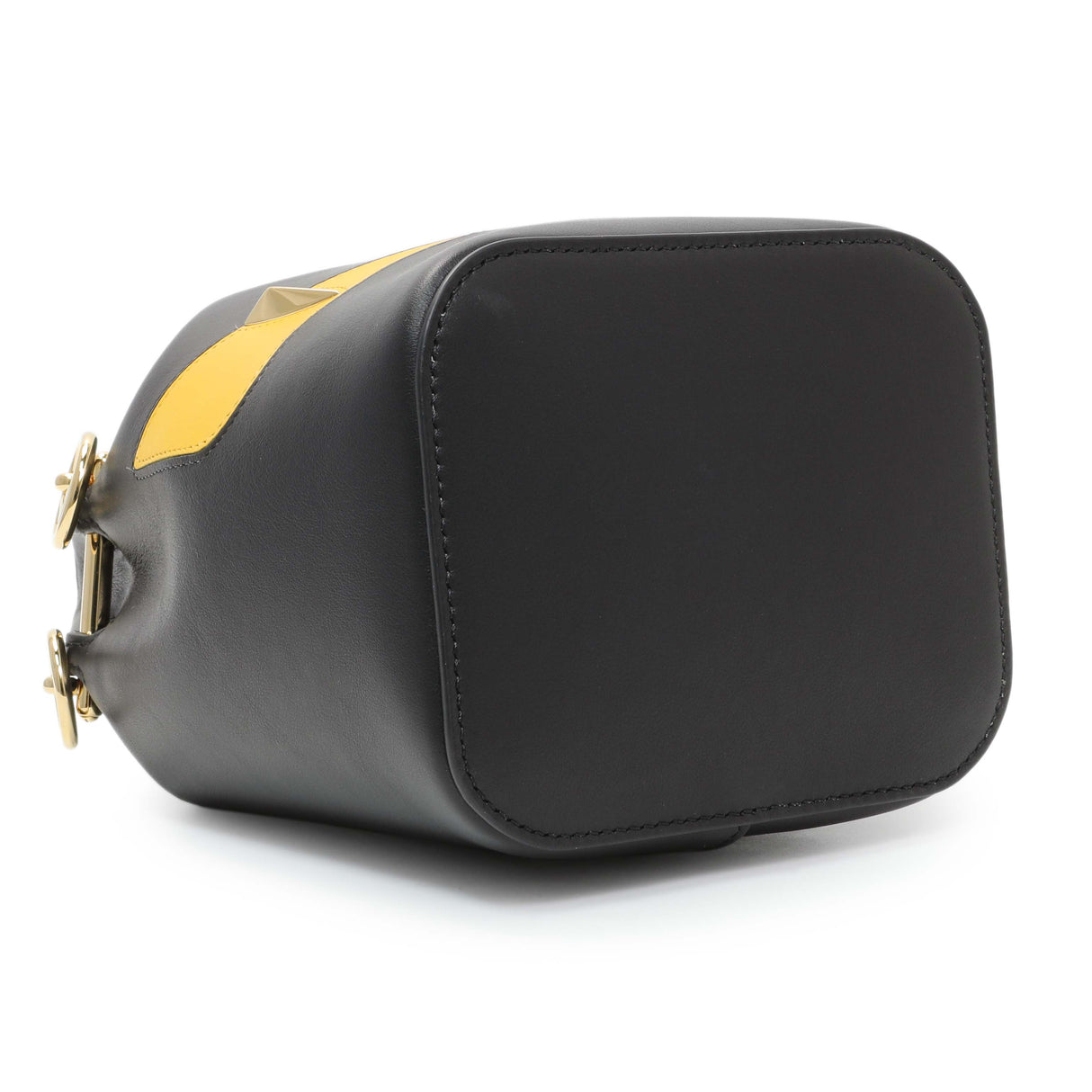 Fendi Black Calfskin Monster Mini Mon Tresor Bucket Bag Handbags Fendi
