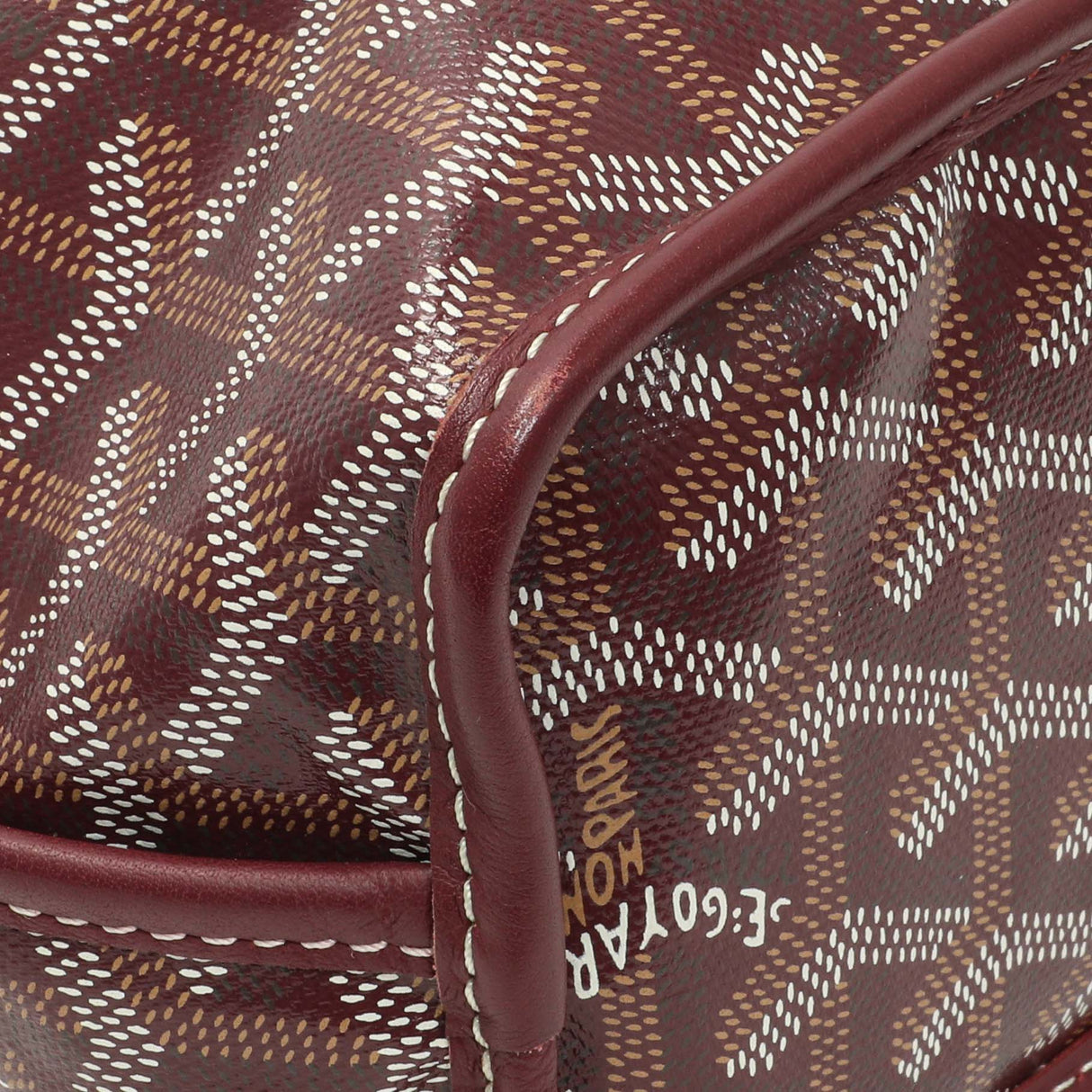 Goyard Burgundy Goyardine Reversible Mini Anjou Handbags Goyard