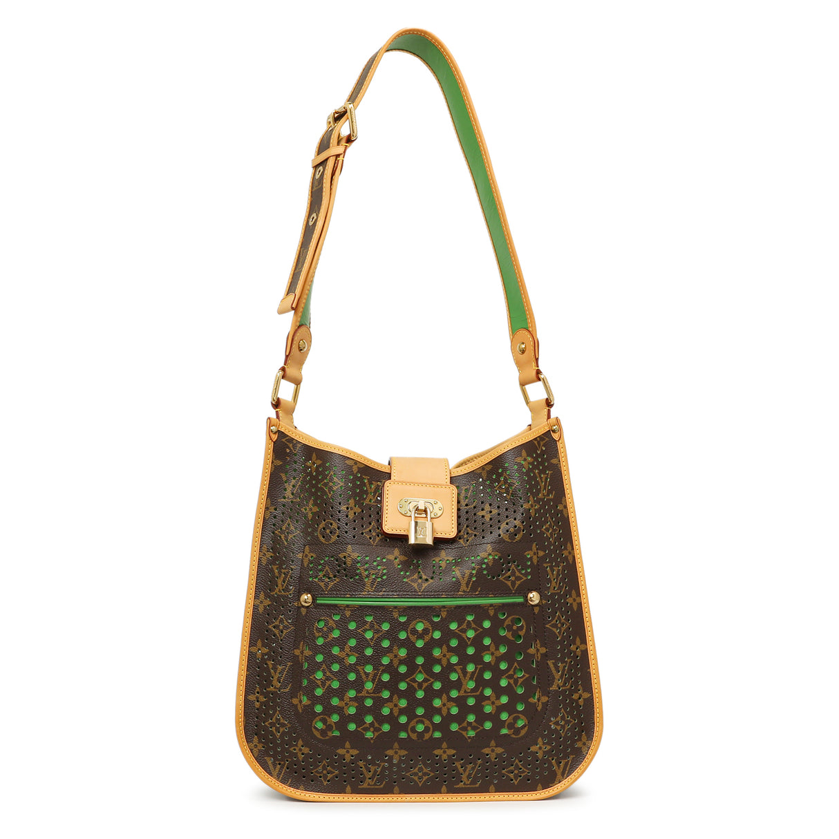 Louis Vuitton Vert Monogram Perforated Musette Handbags Louis Vuitton