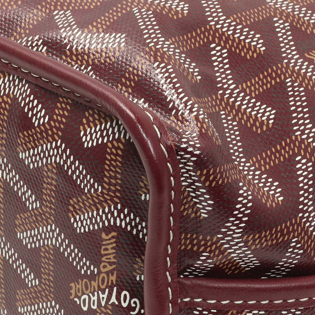 Goyard Burgundy Goyardine Reversible Mini Anjou Handbags Goyard