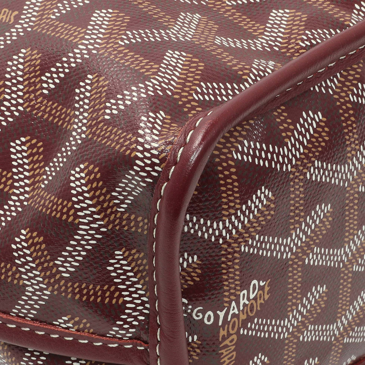 Goyard Burgundy Goyardine Reversible Mini Anjou Handbags Goyard