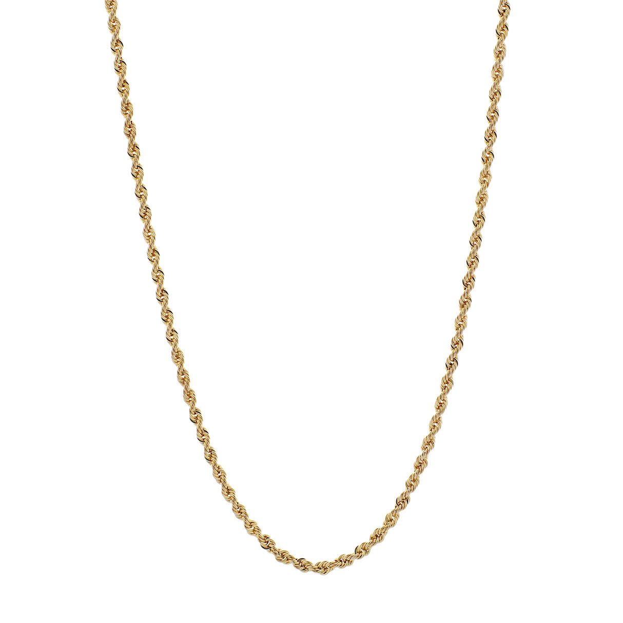 10K Yellow Gold Rope Chain Fine Jewellery Modaselle