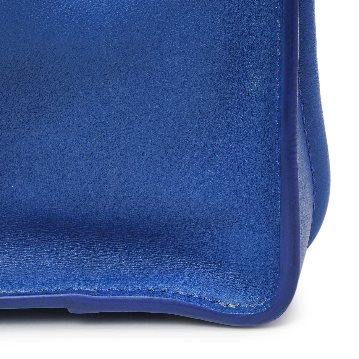 Celine Blue Smooth Calfskin Mini Luggage Tote Handbags Celine