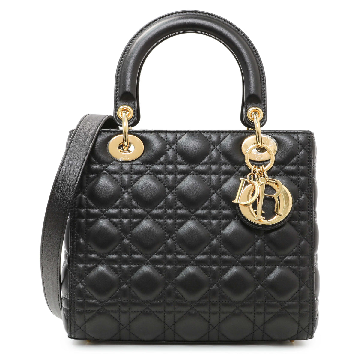 -6 items Tue Sep 1st ⬆️- Christian Dior Black Cannage Medium Lady Dior Handbags Christian Dior