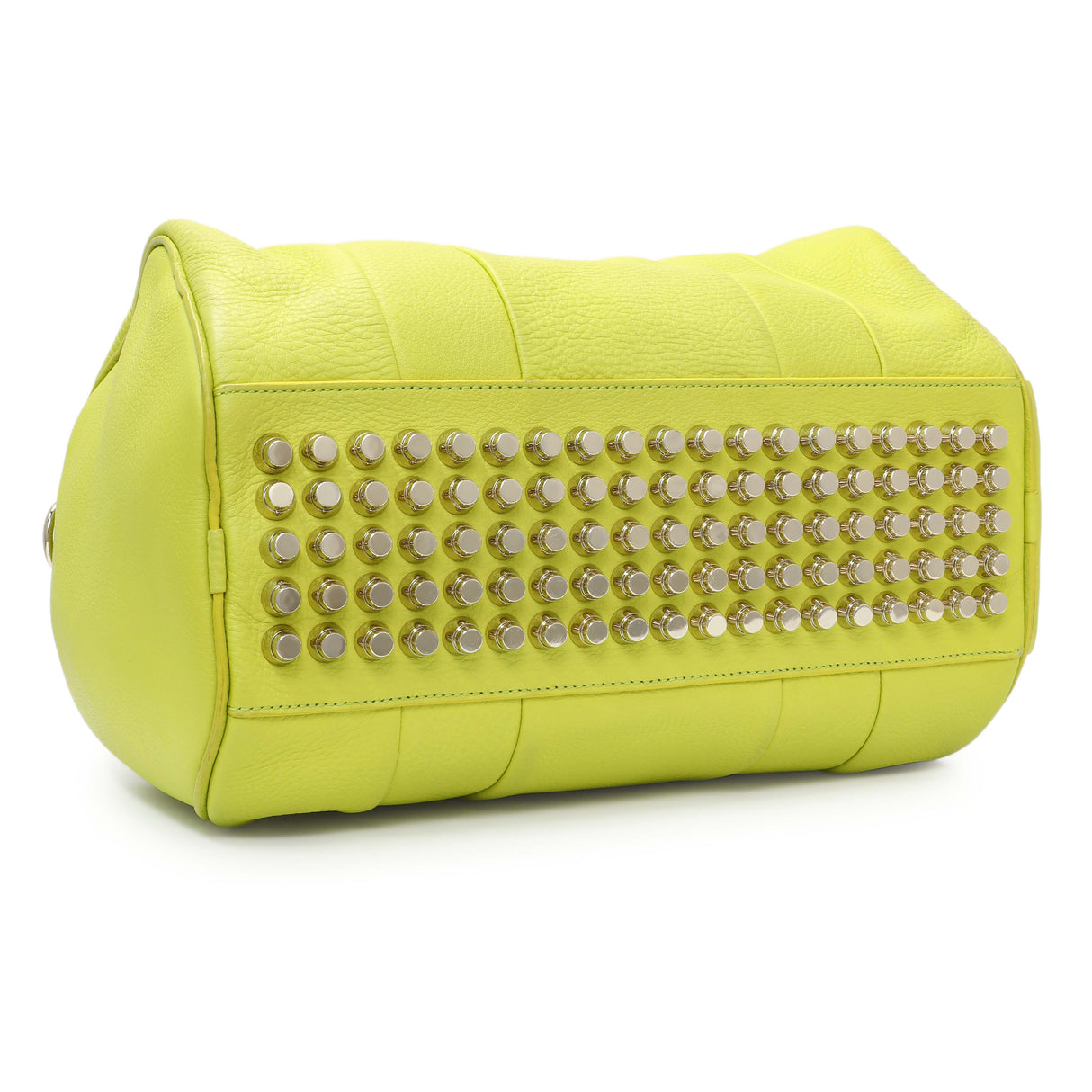 Alexander Wang Lime Green Pebbled Lambskin Rocco
