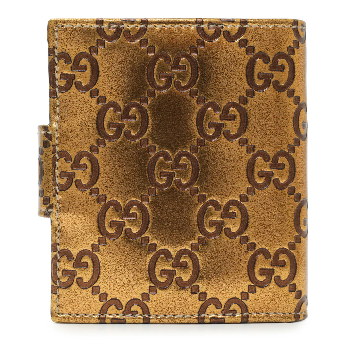 Gucci Bronze Guccissima Compact Wallet Accessories Gucci