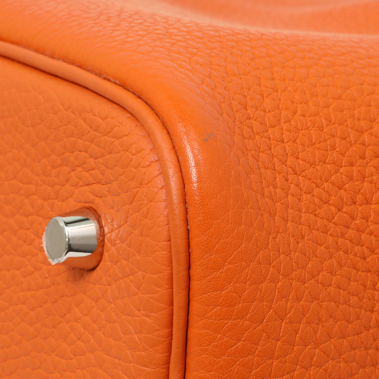 Hermes Orange Rouge Bicolor Clemence Picotin 22 Handbags Hermes