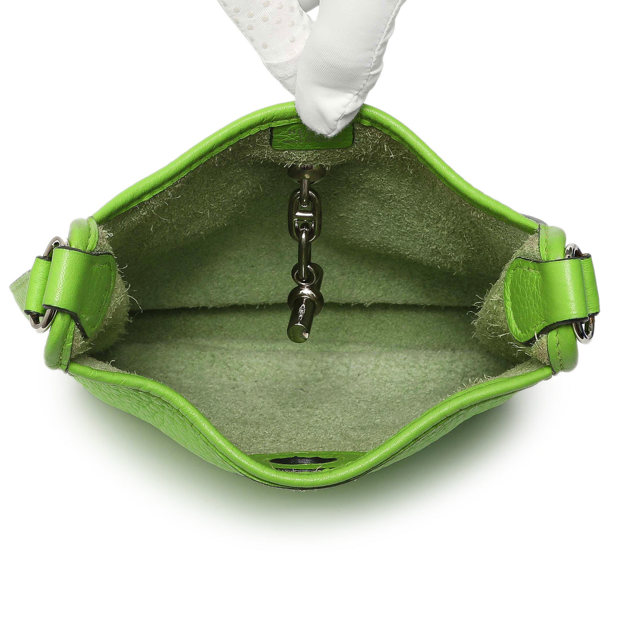 Hermes Green Clemence Vespa TPM Handbags Hermes