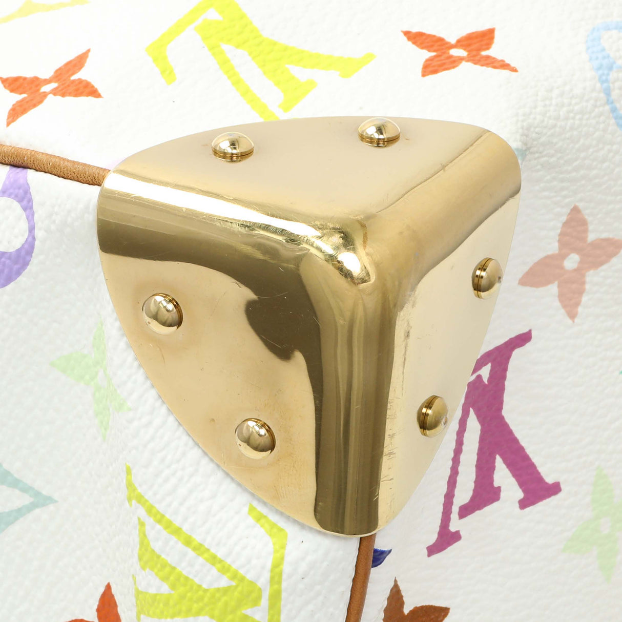 Louis Vuitton White Multicolor Speedy 30 Handbags Louis Vuitton