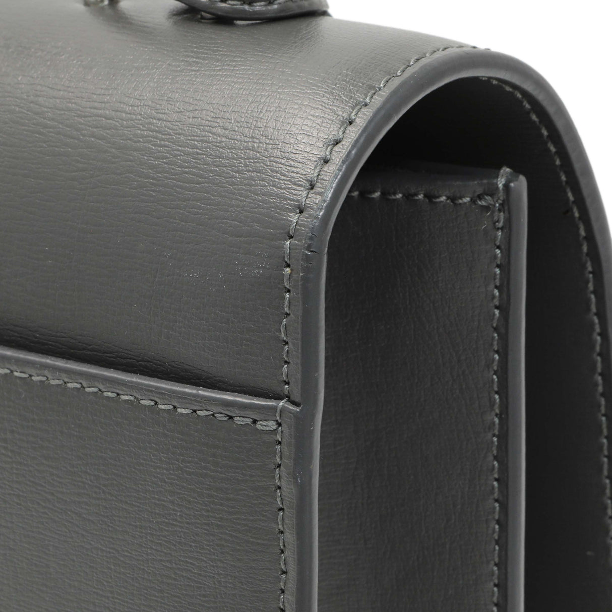 Saint Laurent Grey Calfskin Medium Monogram Sunset Handbags Saint Laurent