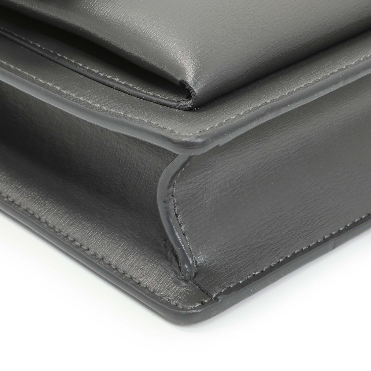 Saint Laurent Grey Calfskin Medium Monogram Sunset Handbags Saint Laurent