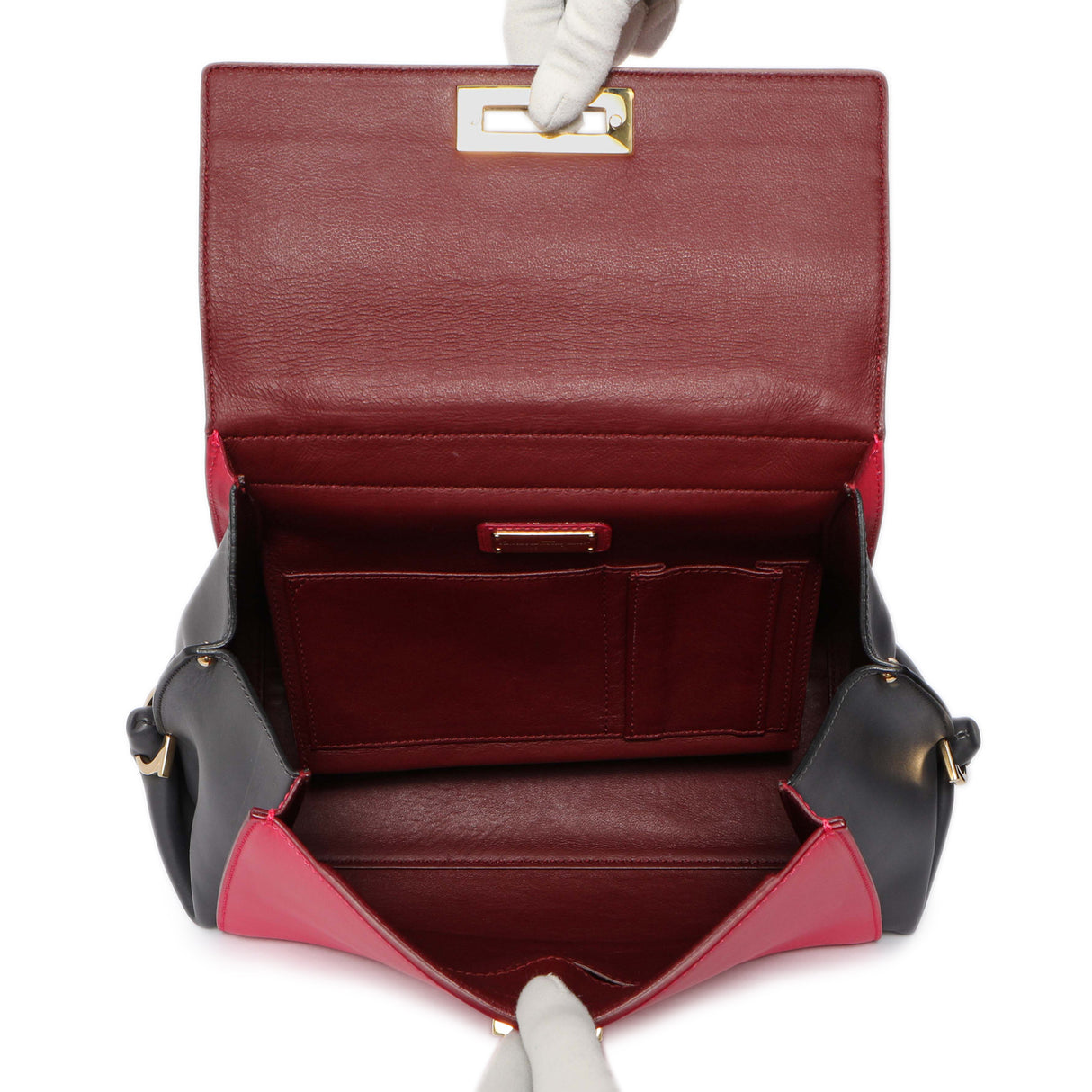 Salvatore Ferragamo Multicolor Calfskin Sofia Shoulder Bag Handbags Salvatore Ferragamo