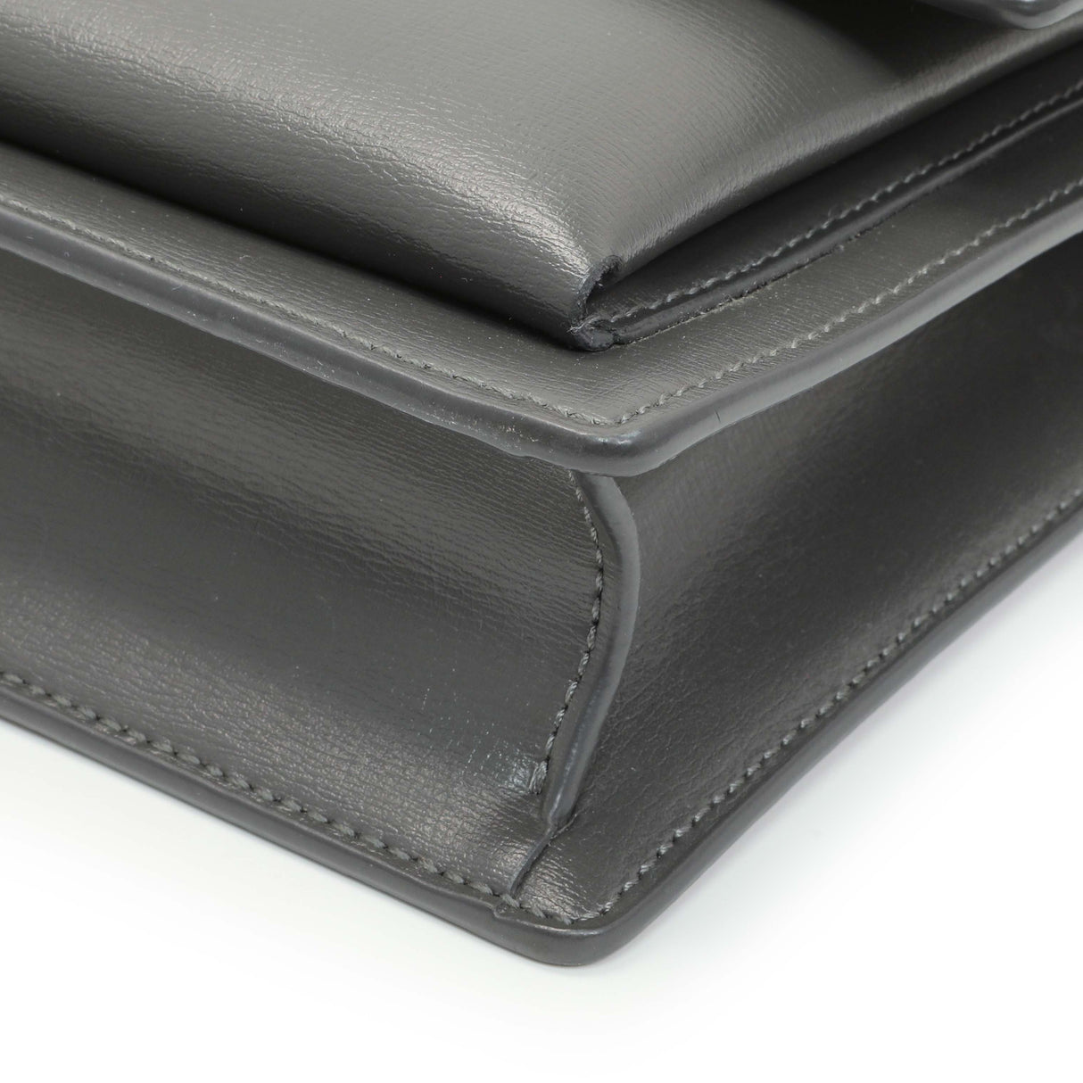 Saint Laurent Grey Calfskin Medium Monogram Sunset Handbags Saint Laurent