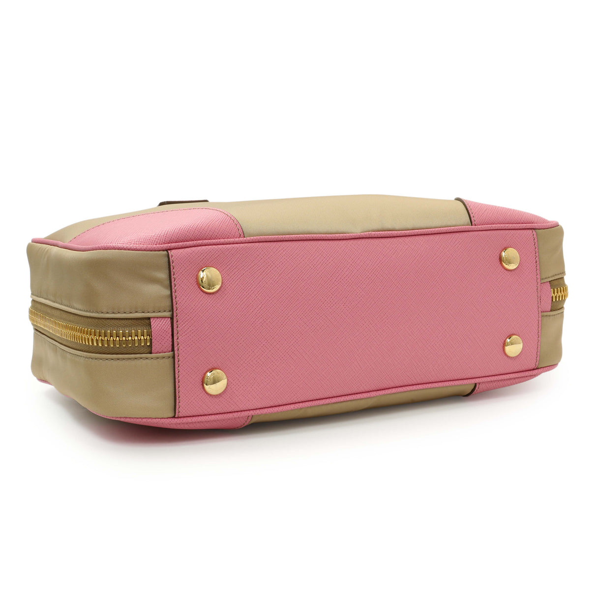 Prada Camel Re-Nylon Saffiano Medium Re-Edition 1978 Tote Handbags Prada