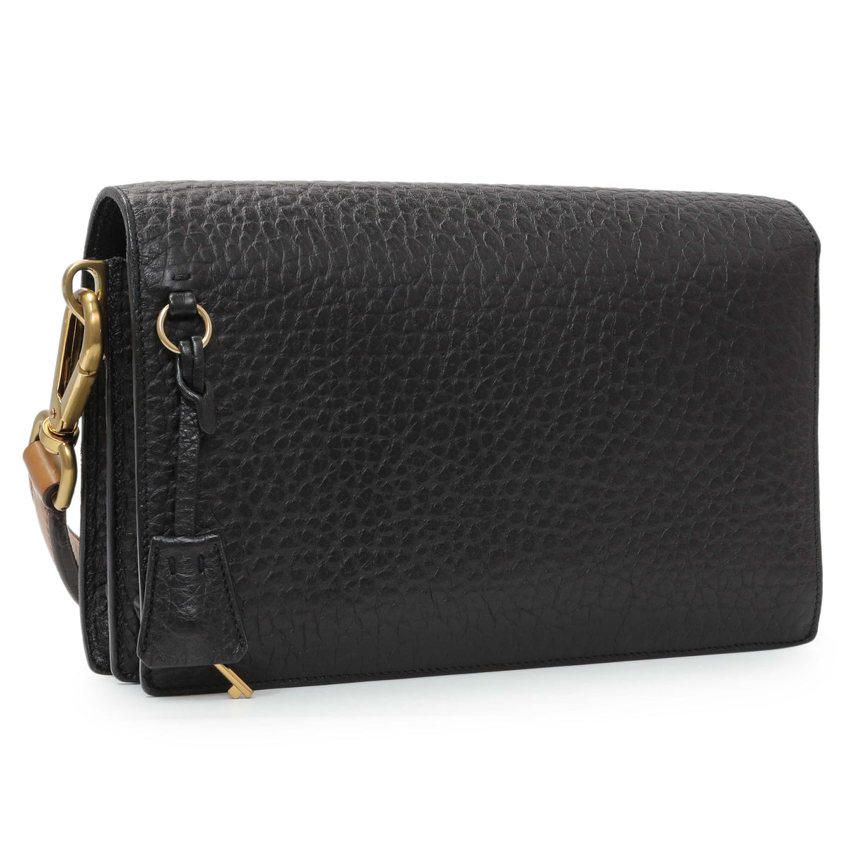 Prada Black Calfskin Berlino Sound Semitracolla Bag Handbags Prada